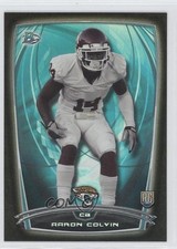 2014 Bowman Rookies Black Foil Aaron Colvin #96 0a1