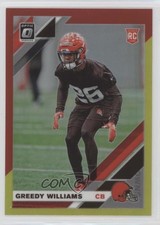 2019 Panini Donruss Optic Rookies Red & Yellow Prizm Greedy Williams #122 h8o