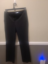 Express Womens Barely Boot Columnist Mid Rise 6R Black Dress Pants