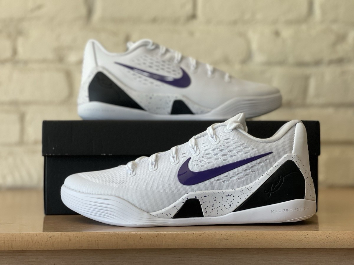 Nike Kobe 9 EM Protro Lakers Purple White Men Size 8 Basketball