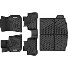 Floor Mats & Cargo Liner for 2018-2024 BMW X3 w/o Spare Tire All Weather TPE Mat