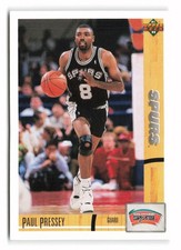 1991-92 Upper Deck #359 Paul Pressey San Antonio Spurs