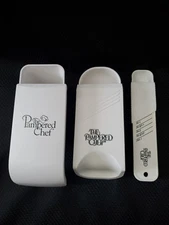 Pampered Chef Adjustable Dry Measuring Cups 1/2 and 1 Cup and Spoon 1 Tbsp