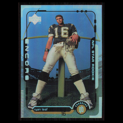 Ryan Leaf Rookie #2 1998 Upper Deck Encore San Diego Chargers Football Card NFL