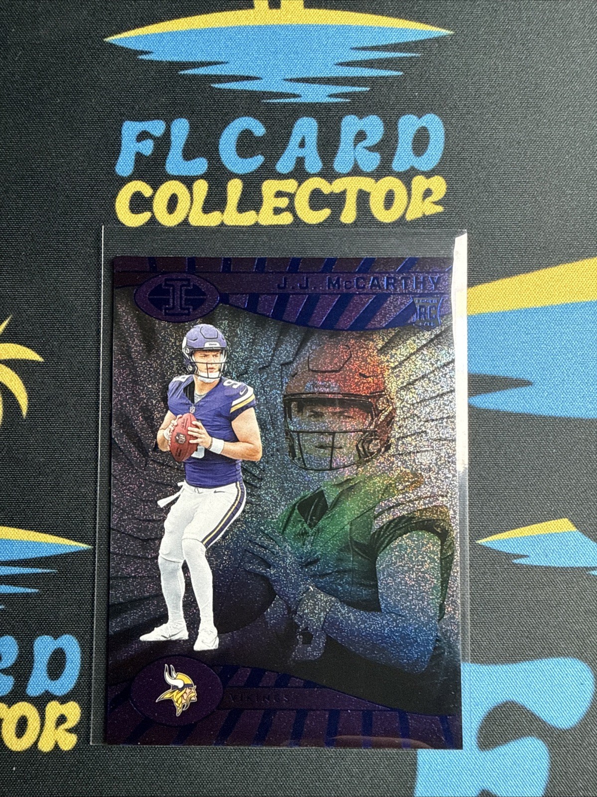 2024 Panini Illusions #100 J.J. McCarthy Dots Trophy Collection