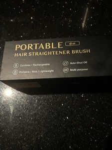 IHair Cordless Mini Straightening Brush Rechargeable Auto Shut-Off 392°F 20W