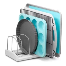 Bakeware Rack: Non-Slip Kitchen Organizer with Multi