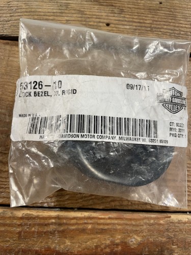 Harley Davidson 53126-10 Lock Bezel XL Rigid OEM NOS | eBay