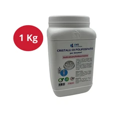 RICARICA IN CRISTALLI DI POLIFOSFATI 1 KG.  SALE POLIFOSFATO ANTICALCARE