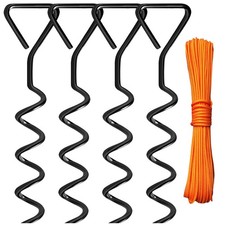 Trampoline Anchors Stakes Tent Garden Stake Heavy Duty Trampoline Parts Tent ...