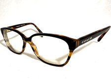 Coach HC 6103 5443 Black Tort Gltr Varsity Stripe FRAME ONLY 54-16-140 C9