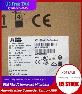 New ABB ACS150-03E-04A1-4 Inverter ACS15003E04A14 Fast Shipping