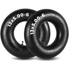13x5.00-6 Inner Tube, Heavy-duty Replacement Tire Tube with TR-87 Bent Valve ...