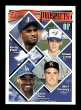 1994 Topps Gold #237 - Curtis Pride, Shawn Green, Eddie Davis & Mark Sweeney
