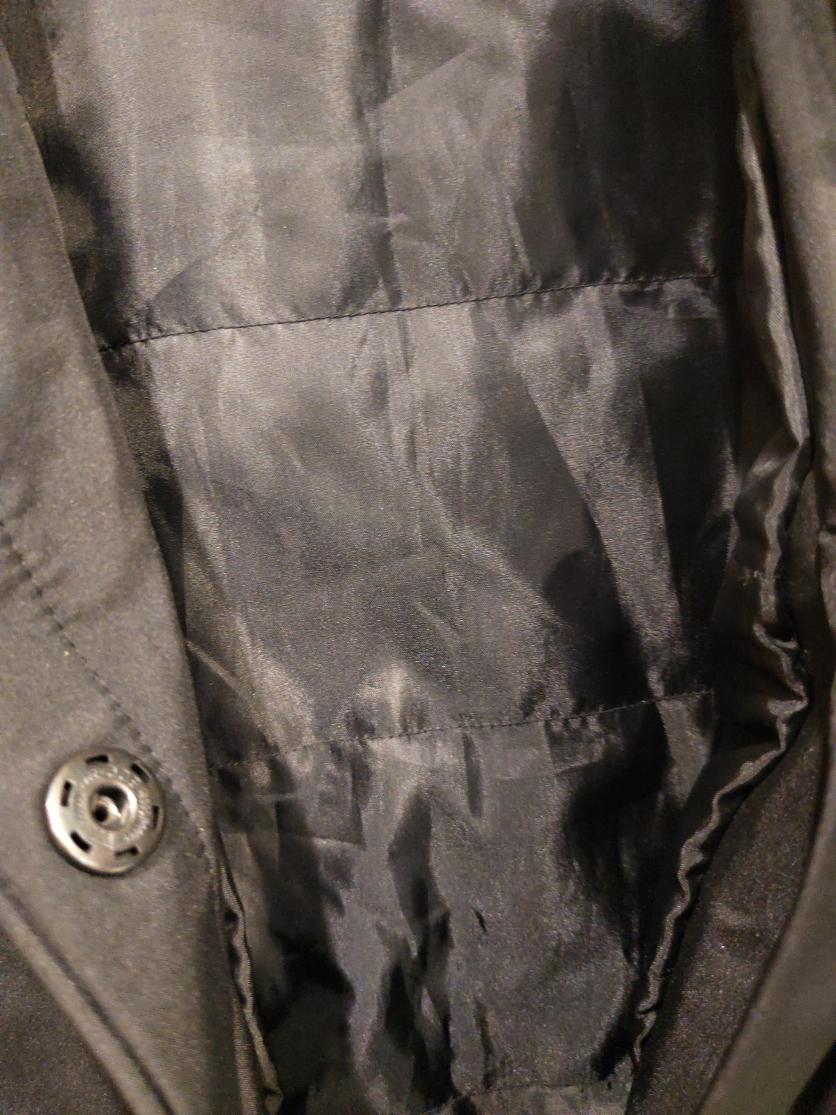 Vintage GAP Thin Black Button Polyester Coat Jack… - image 10