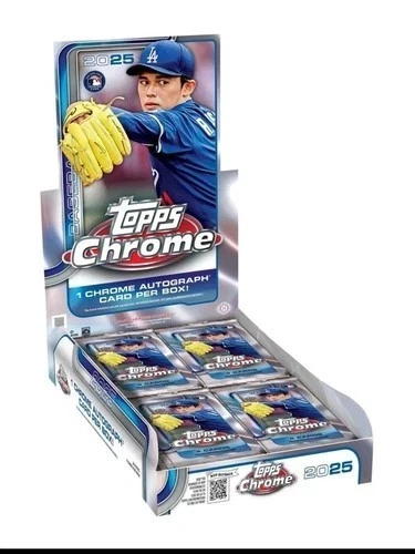 Rip & Ship - 2025  Topps Chrome Baseball Hobby Box factory sealed
