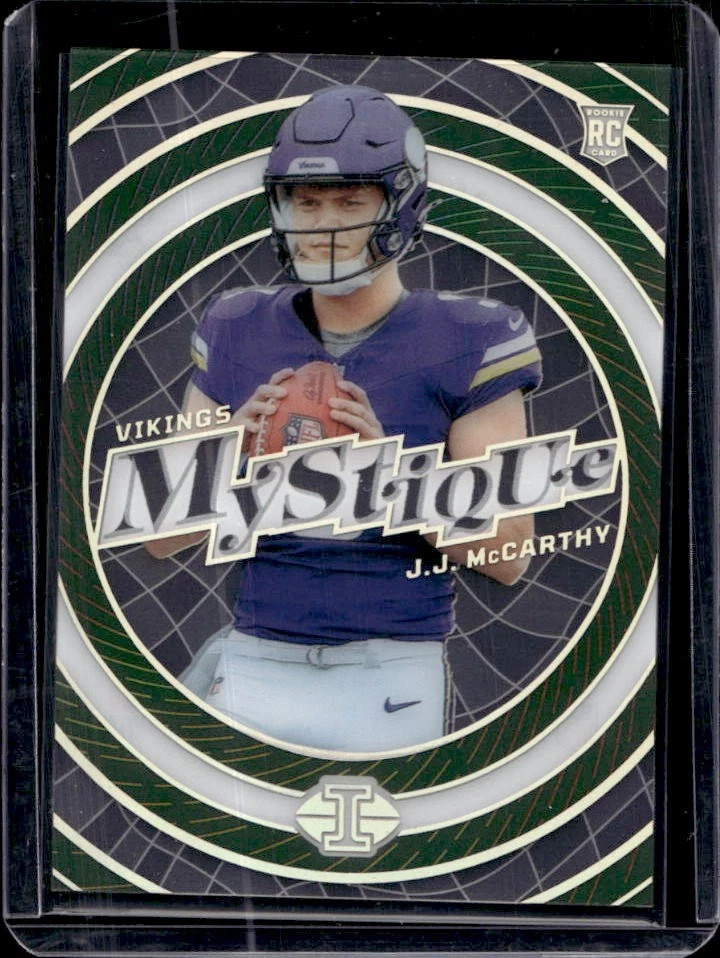 JJ McCarthy Panini Illusions Mystique #8 Emerald