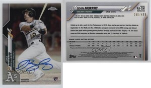 2020 Topps Chrome Rookie Auto Refractor /499 Sean Murphy #RA-SM Auto RC