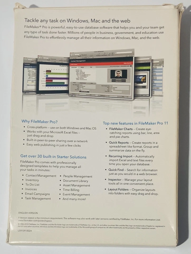 FileMaker Pro 11 Complete Box Set + Training Series Textbook & DVD (Windows Mac) - Image 3 of 4