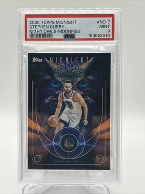 2025-26 Topps Midnight - Night Owls Stephen Curry #NO-7 Moonrise /25