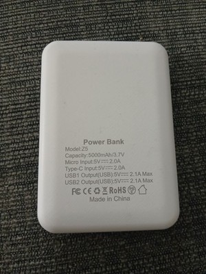 ROHS  Power Bank with two USB-A ports 5000mAh