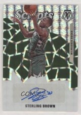 2019-20 Panini Mosaic Scripts Sterling Brown #SC-SBR Auto fm0