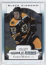 2017-18 Upper Deck Black Diamond Rookie Gems 345/399 Charlie McAvoy #RG-CM 2a8