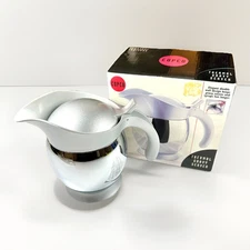 Vintage Copco Silver Thermal Gravy / Syrup Server Doubled Wall Holds 1 3/4 Cups