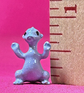 Hagen Renaker BABY DRAGON Arms Up Miniature Figurine BLUE 1986-88 RARE HTF