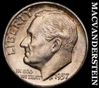 1957 Roosevelt Dime- Silver- Choice Gem Brilliant Uncirculated Luster #i9592