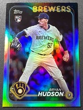 2024 Topps Update Bryan Hudson Rainbow Foil #US105 Brewers RC