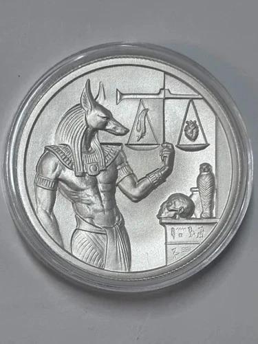Anubis- Egyptian Gods Series 2oz .999 Fine Silver High Relief Rounds