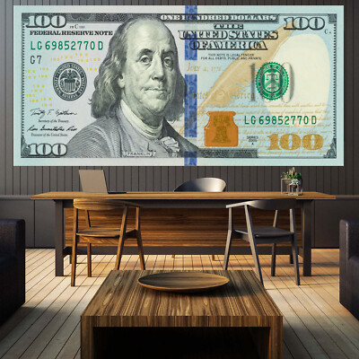 100 DOLARS ORYGINAL Bussiness Success Home Atr Work Decor Motivation POSTER