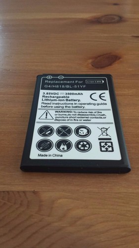 LG G4 Replacement Battery 3500mAh BL-51YF - Brand New - Local Brisbane Seller ! - Photo 11 sur 12