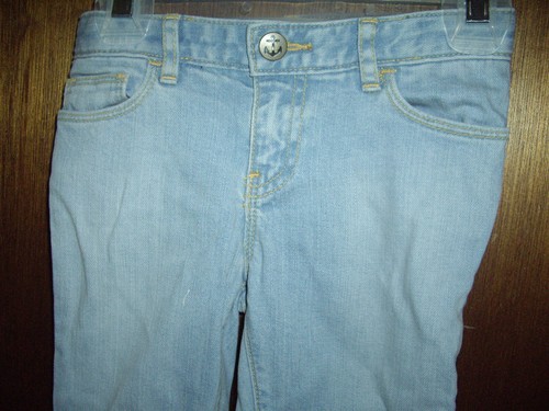 New Girls Size 5yrs Stella McCartney for Baby Gap Skinny Denim Jeans Zipper Legs - Picture 2 of 4
