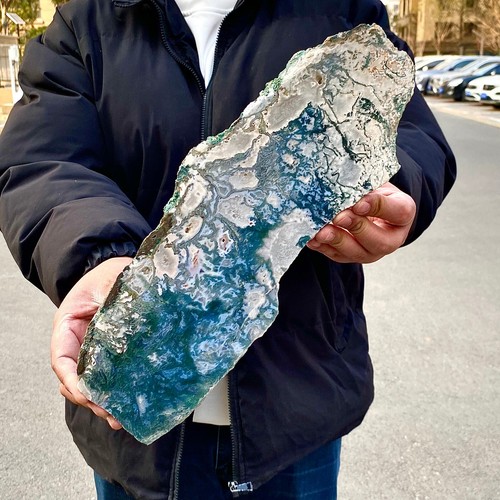 4.8LB Natural agate water grass quartz Slice polishing healing meditation - 第 6/13 張圖片