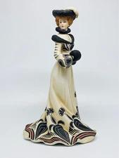 Vintage Lenox Victorian Sculpture Fine Porcelain Figurine Tea at the Ritz
