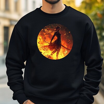 Kriegerin in Flammen Sweatshirt Kuschelig und Perfekt für jeden Anlass S bis 4XL
