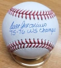 Autographed CESAR GERONIMO "75-76 WSC" Official Major League Baseball Beckett
