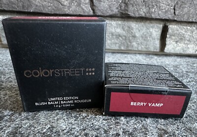 BERRY VAMP Color Street October COLOR PLAY Gothic Beauty BLUSH BALM ~ LOT Of 2