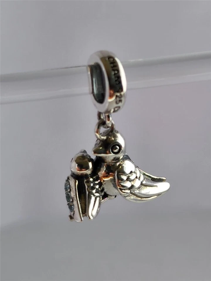 Chamilia BIRDS OF A FEATHER Indicolite Swarovski Sterling Cuentas Colgantes 2025-1090 Foto 4 de 4