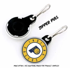 Indiana Pacers - Button Zipper Pulls - Choose From 12 Designs