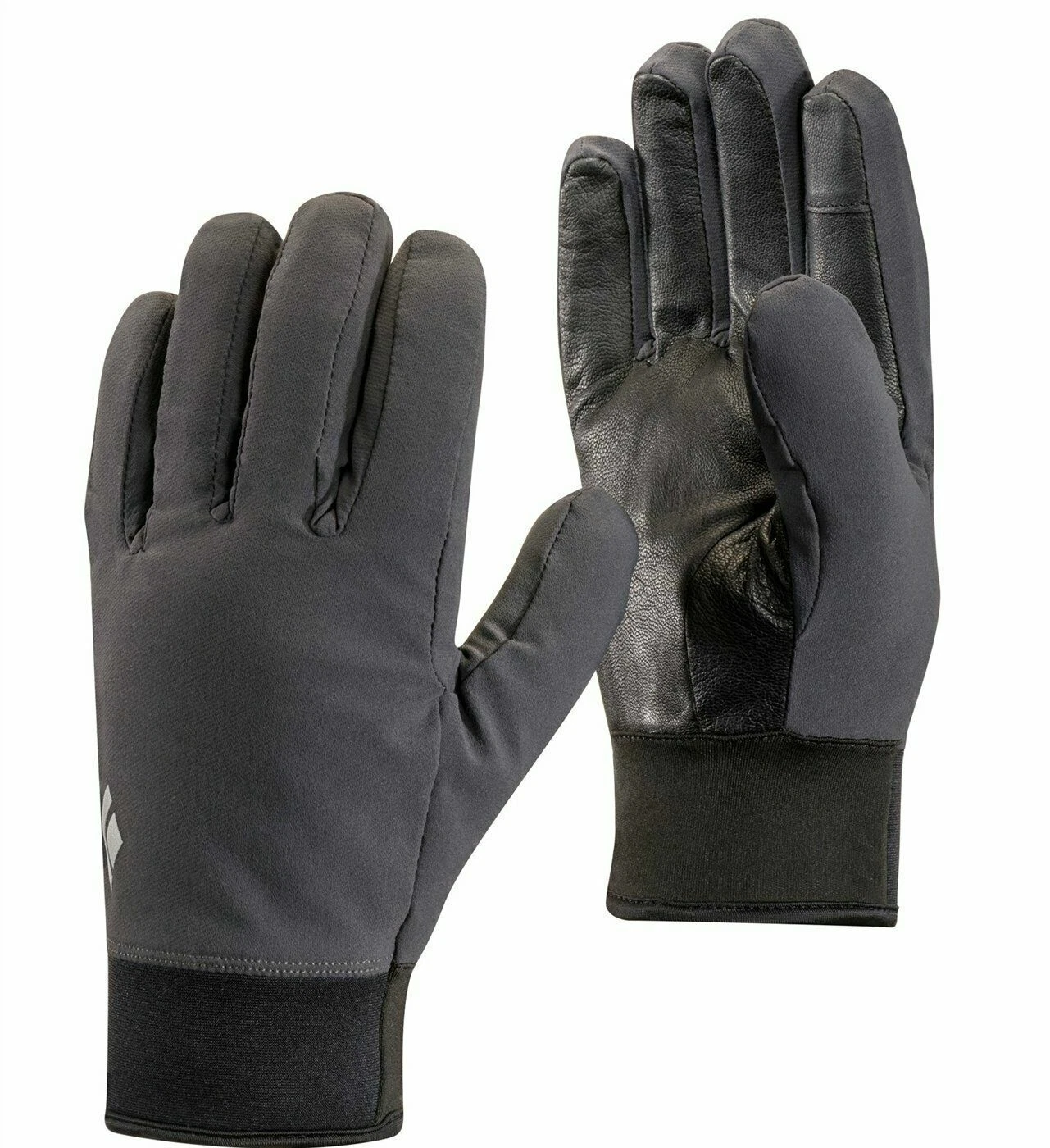 NEW! Black Diamond Midweight Softshell Gloves Color Smoke Size X-Small