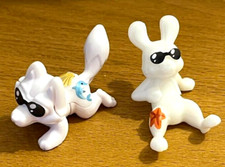 LOT de 2 figurines Loup & LAPIN avec lunette de soleil état NEUF 🩵🩷