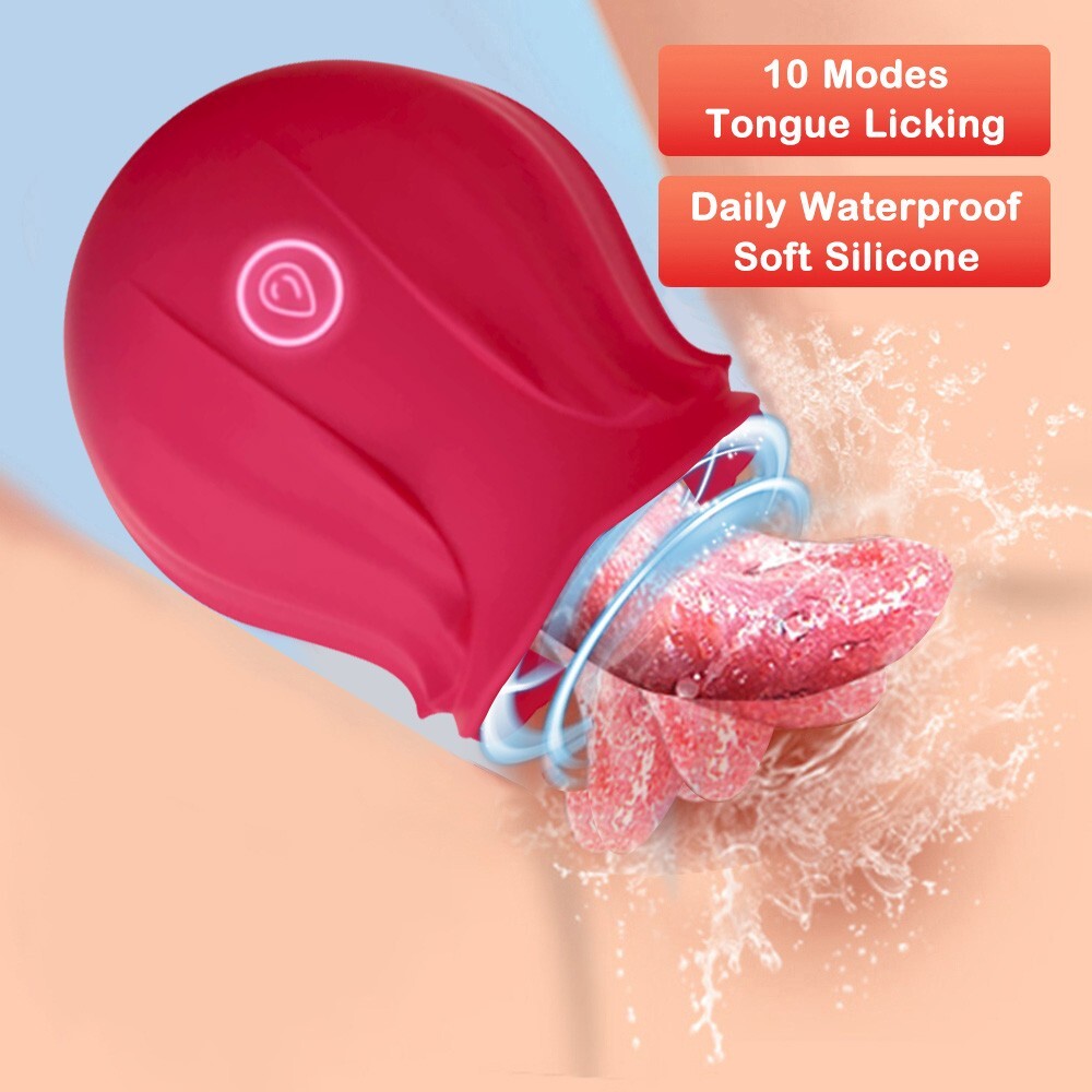 Flowers Vibrator Clit Sucking Licking G-Spot Dildo Oral Adult Sex Toys for  Women