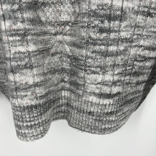 Kut From The Kloth Womens Gray Cable Knit Pullover Sweater Size XL - Picture 7 of 12