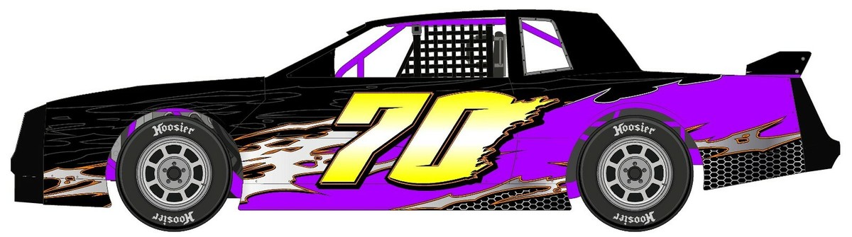 Race Car Wrap #70 ,imca,4 cyl,streetstock,late model,wheels