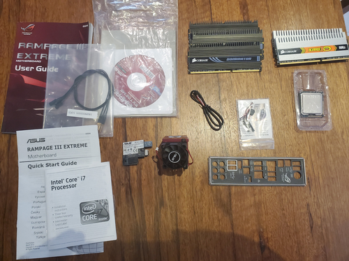 Motherboard Rampage III extreme X58, LGA 1366 DDR3 EATX, good condition.