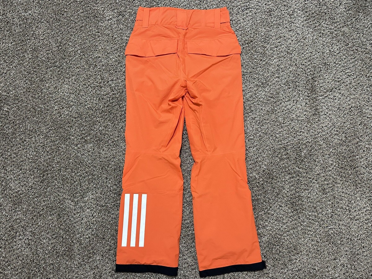 ADIDAS TERREX RESORT TWO LAYER SHELL PANTS ORANGE SKI ADIDAS TERREX RESORT TWO LAYER SHELL PANTS ORANGE SKI