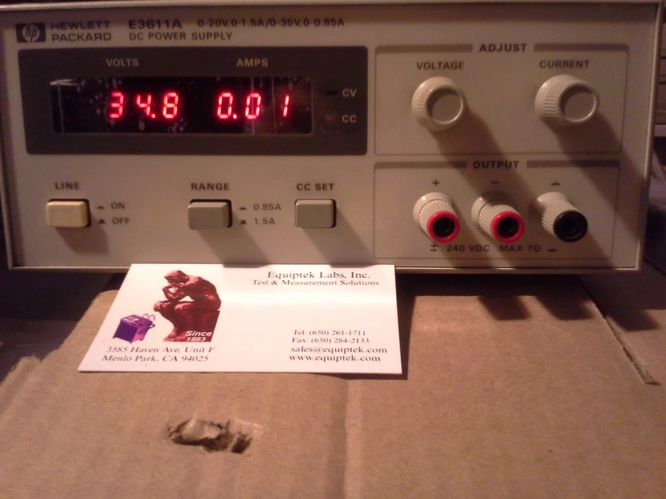 Adjustable Lab Power Supply 35V 1.5A max WORKS GREAT! Constant current HP E3611A - Image 2 of 4